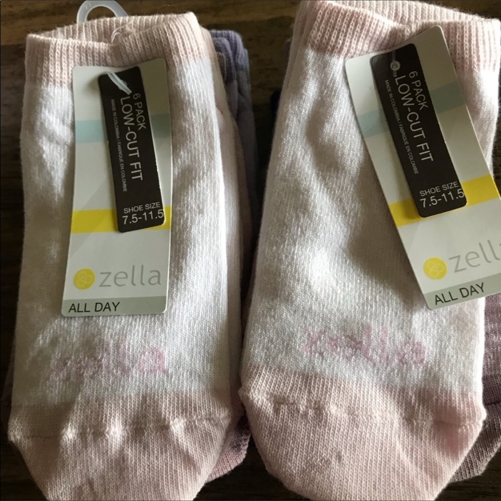Zella Girls Low Cut Socks 7.5-11.5